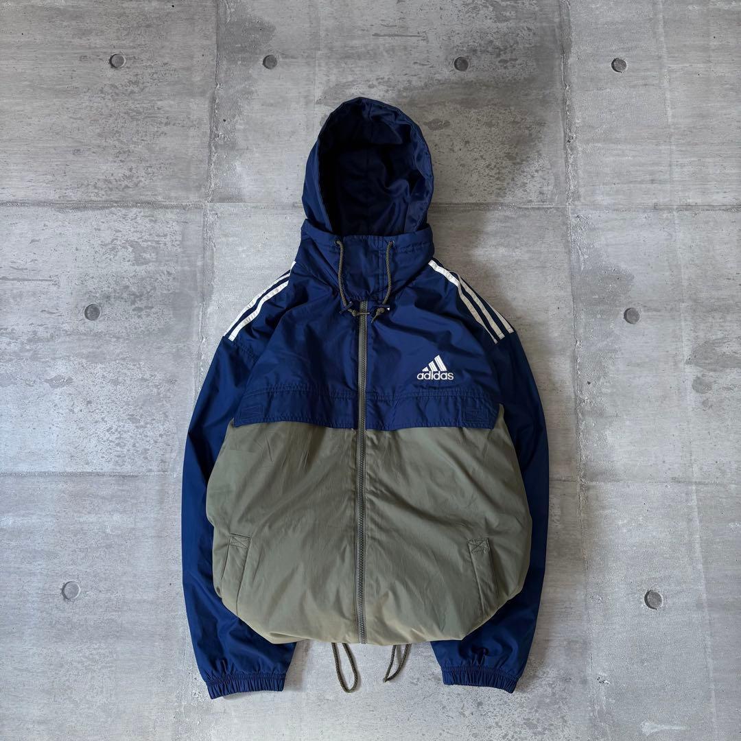 90s old adidas puffer jacket y2k ドローコード - メルカリ