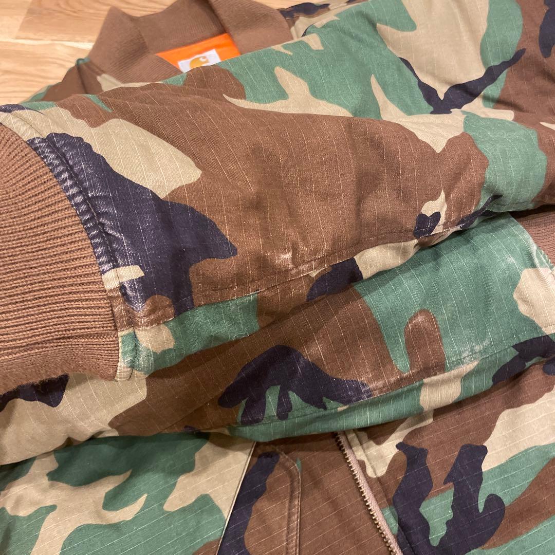 FAT Carharttパロディ 迷彩 MA-1ジャケット - メルカリ