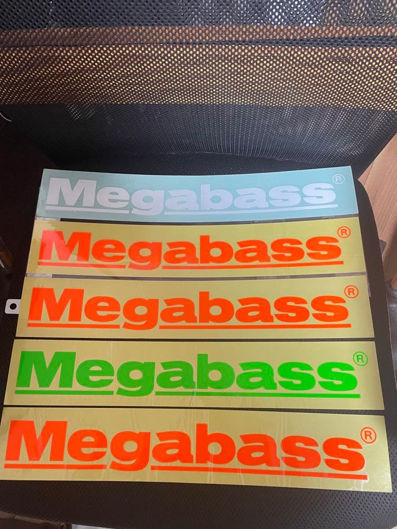 希少】メガバス 特大ステッカー 40cm 6枚セット おまけ付き モノ