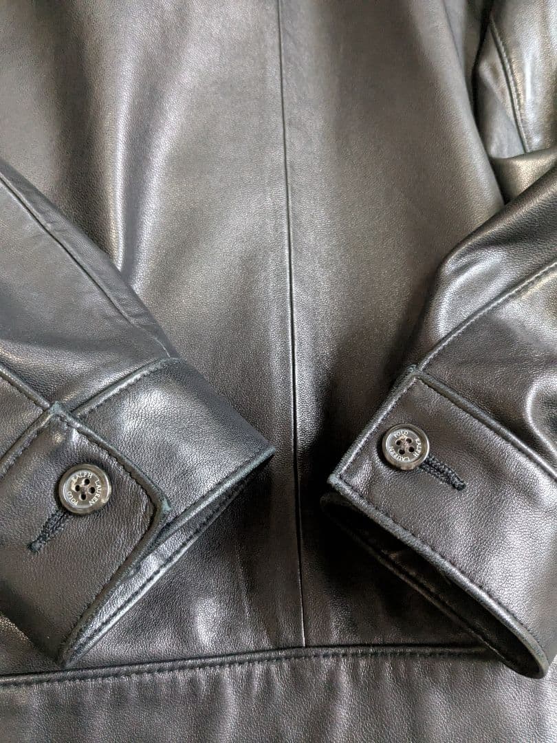 正月セール】90s ラルフローレン ポニー無し レザージャケット S