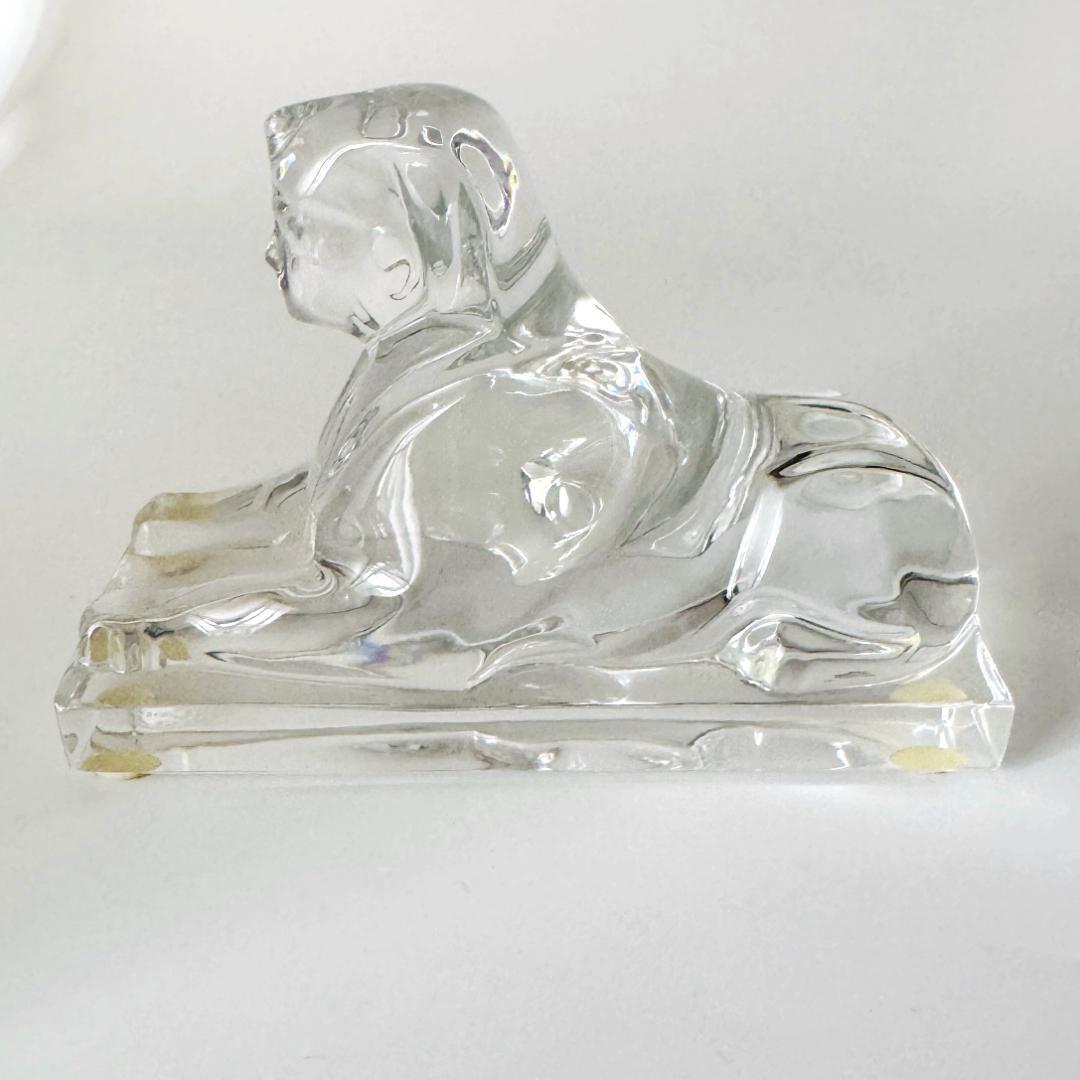 バカラ】動物 スフィンクス 置物 インテリア☆美品☆幸運 魔除け2