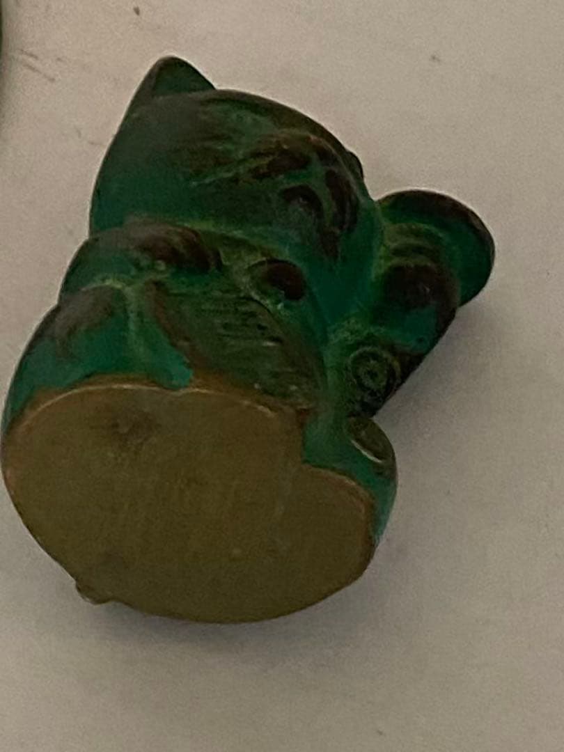 高岡銅器 香立香猫 香線香 年代品 - 工芸品快適