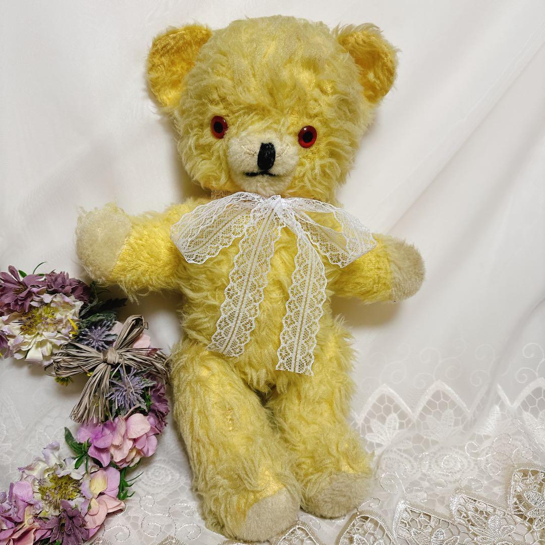 ❤️レア❤️愛らしいイエローペディグリーベア