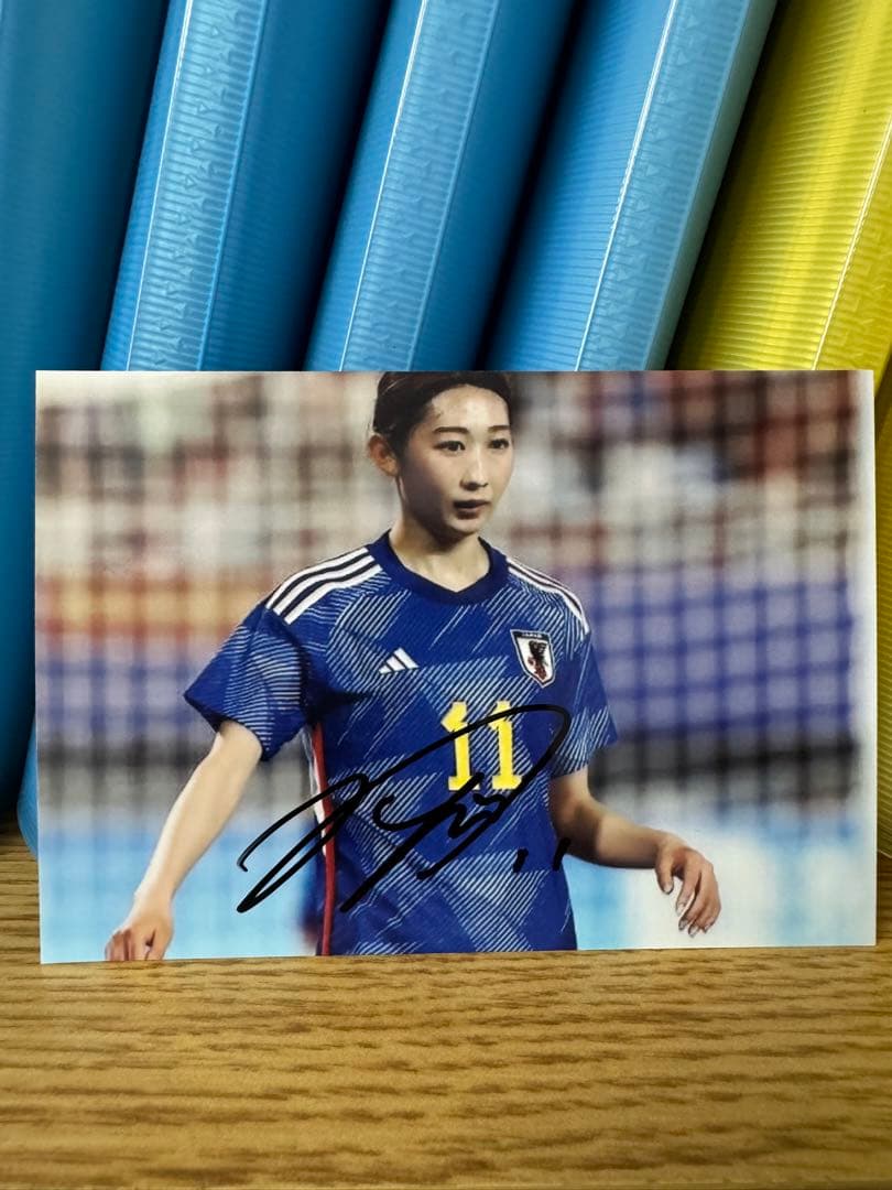なでしこジャパン 中嶋淑乃 直筆サイン入り写真 ④ サッカー日本代表 長谷川唯 🔹なでしこジャパン🔹 𝑷𝑨𝑺𝑺 ⚽️👟 #中嶋淑乃 NAKASHIMA Yoshino