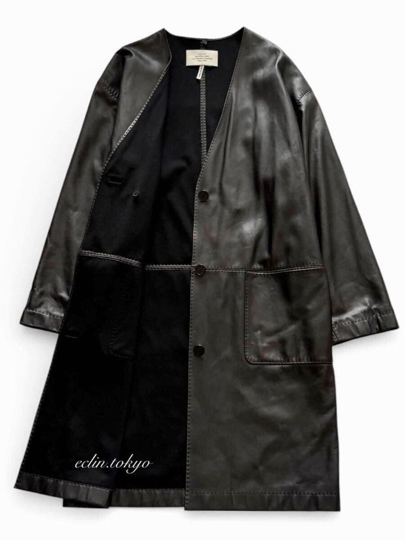 HERMES 《ミンク！着脱ファー》ベスト&コート2点SET！コートE4832