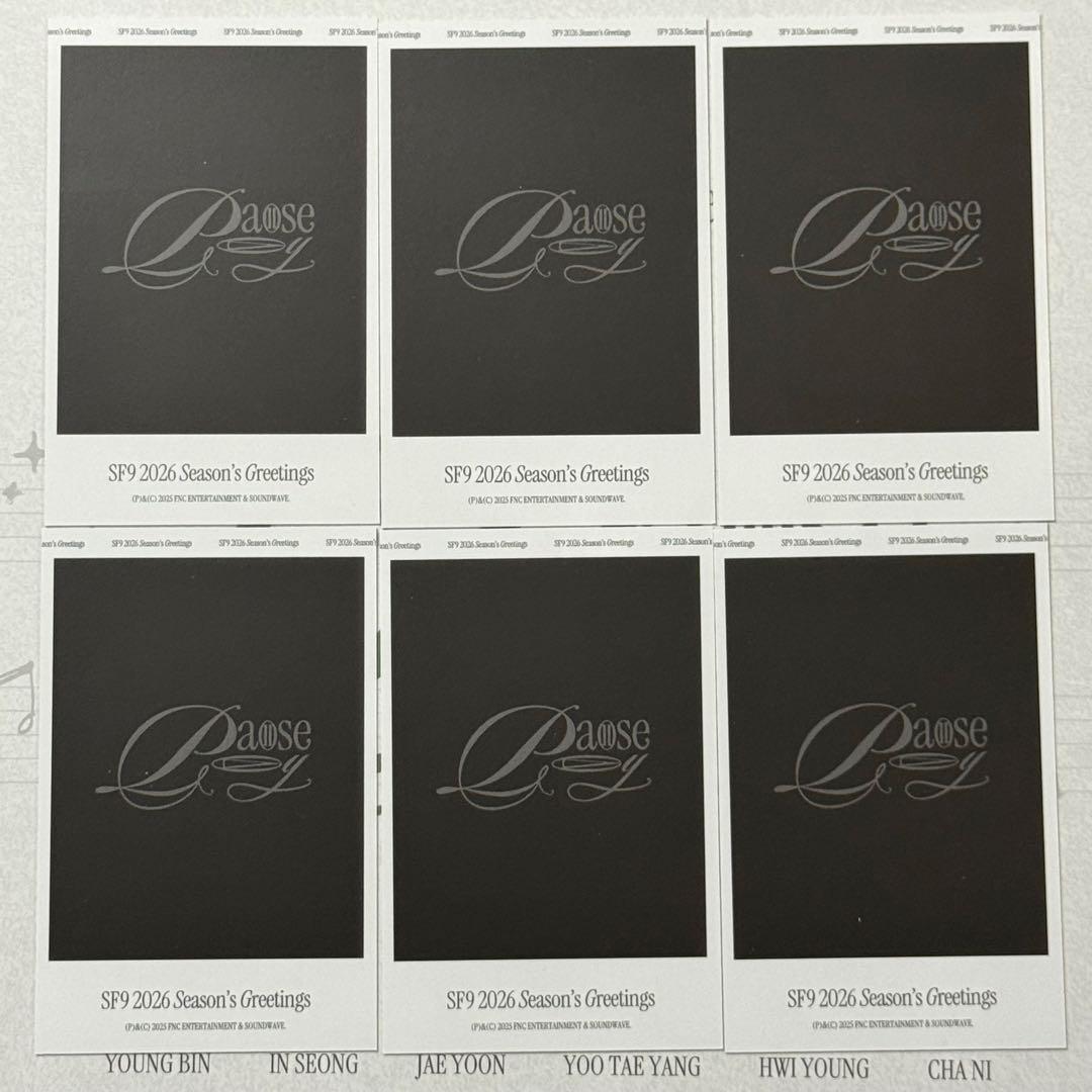 SF9 2026 SEASON'S GREETINGS ポラ風トレカ Aセット - メルカリ