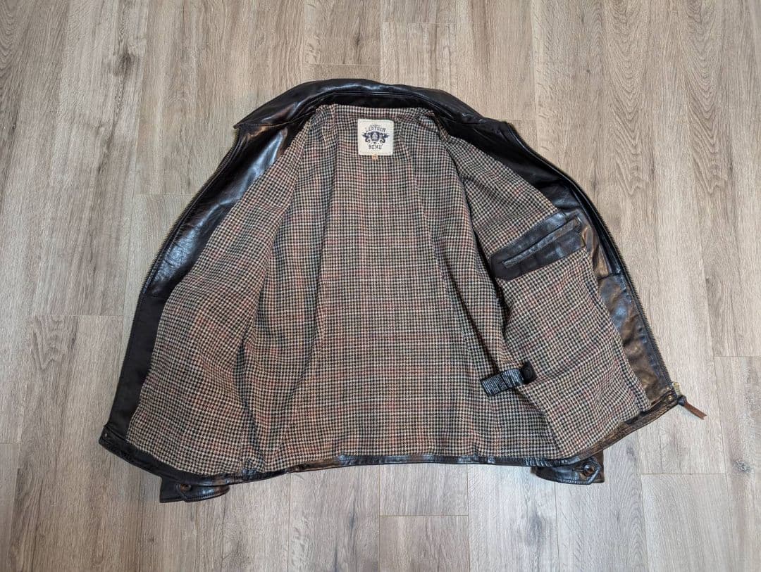 所ジョージさん着用ブランド【LEATHER BOMU】馬革トラッカージャケット