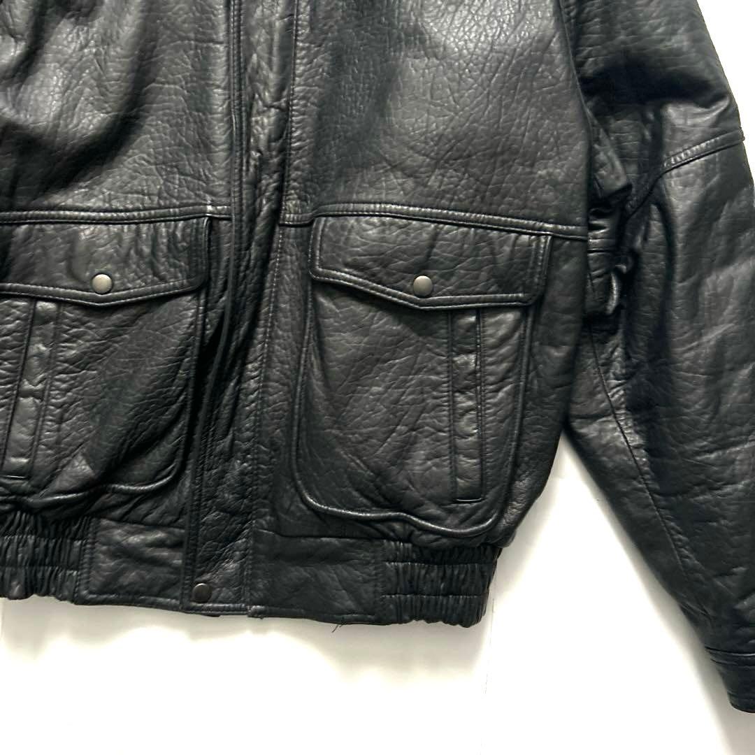 90sレザージャケットVTGライナー付きA-2フライトボンバーファー