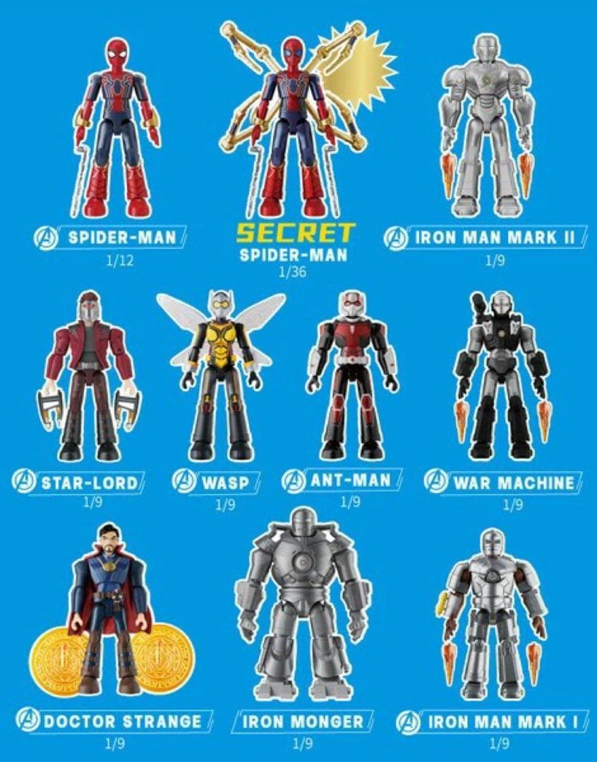 BLOKEES プラモデル（マーベル インフィニティ・サーガ）第2弾 9個セット