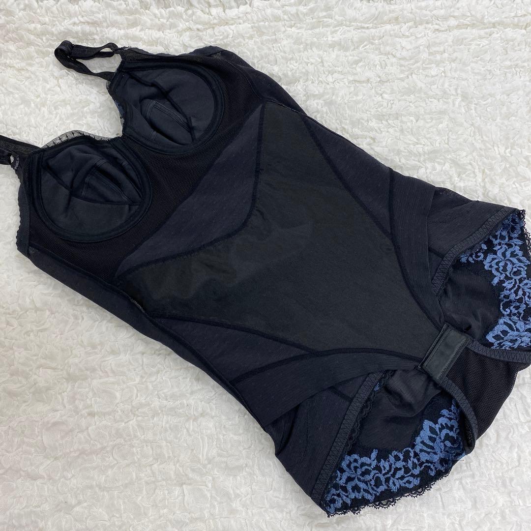 マルコ 補正下着 デコルテリュミエス ボディスーツ B80 LL ノワール 黒