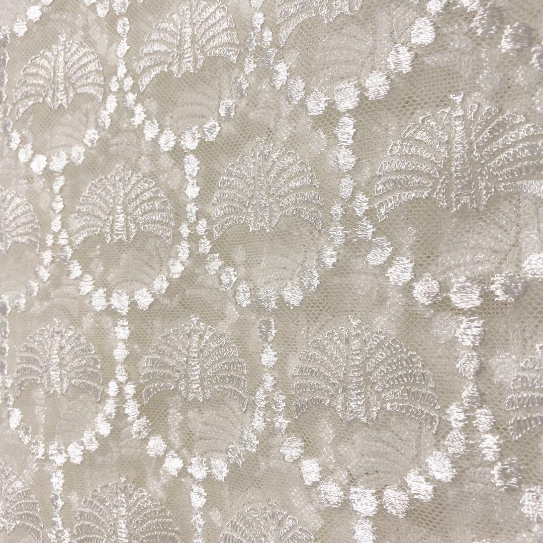 新品　東京事変　チュール刺繍　レース生地　2メートル　スクープ生地