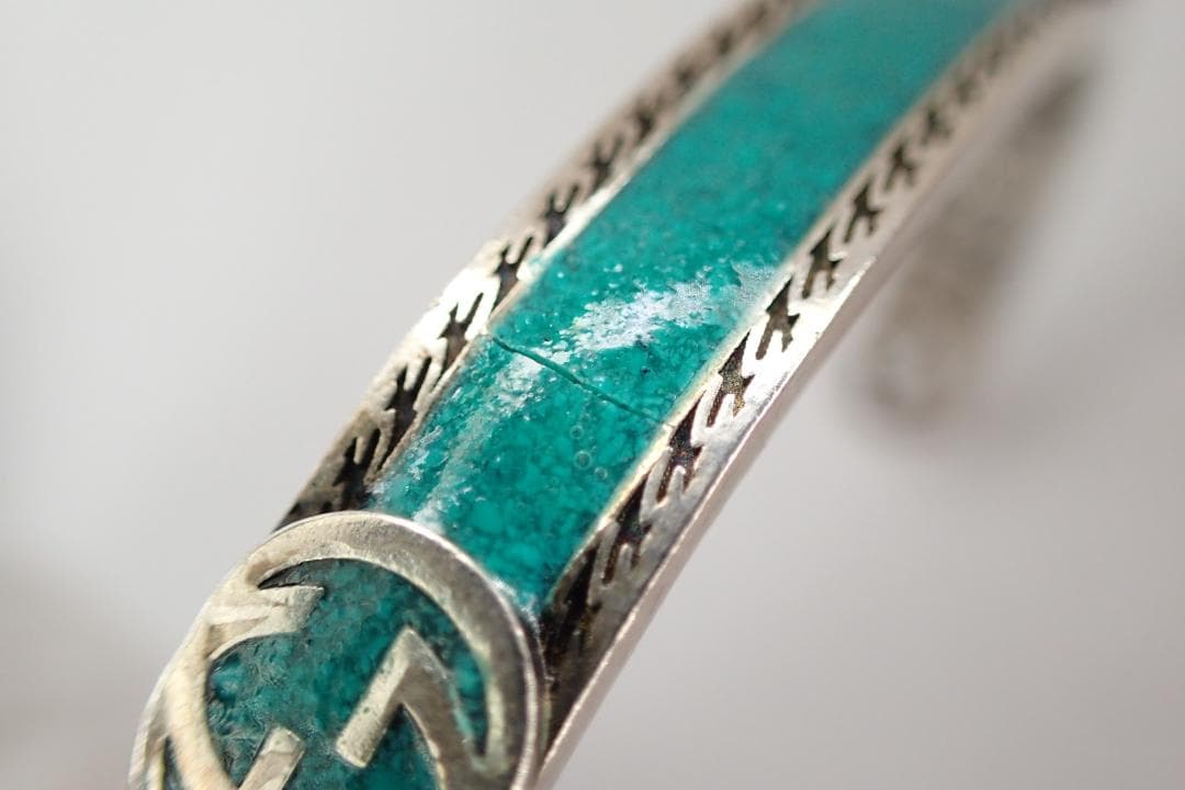 グッチ インターロッキングG ブレスレット ターコイズ バングル サイズ