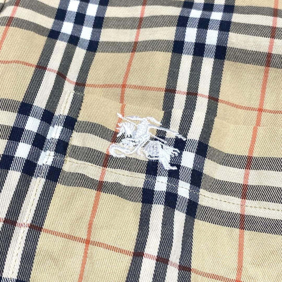 Burberrys バーバリー ノバチェック 長袖シャツ 39 M ホースロゴ