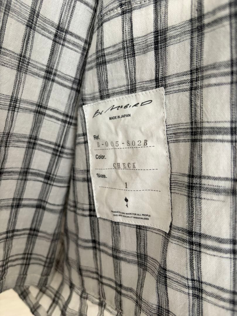 ユウ様専用BLACKBIRD toile shirt check サイズ1 - メルカリ