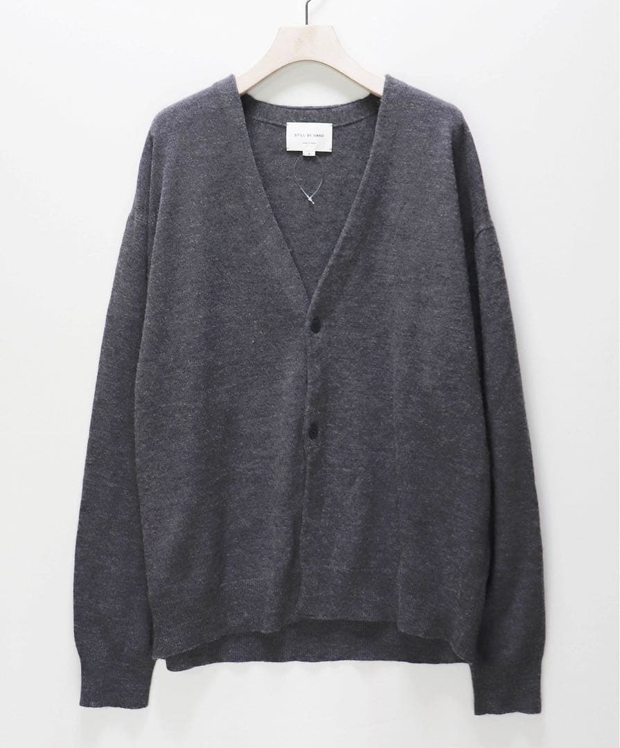 《STILL BY HAND》未使用 シルクウール ニットカーディガン 2(L)