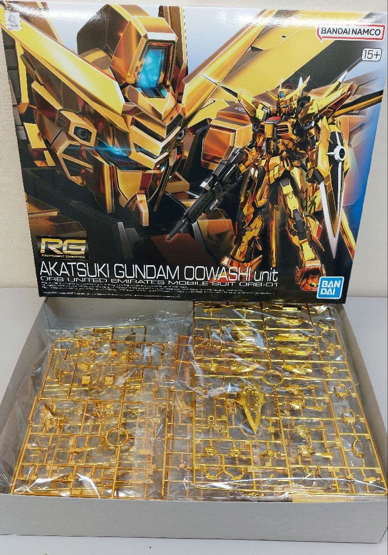 新品　RG 1/144 アカツキガンダム(オオワシ装備)＆ゼウスシルエット　他