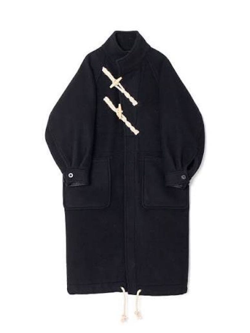 HYKE ダッフルコート ブラック サイズ1 - メルカリ