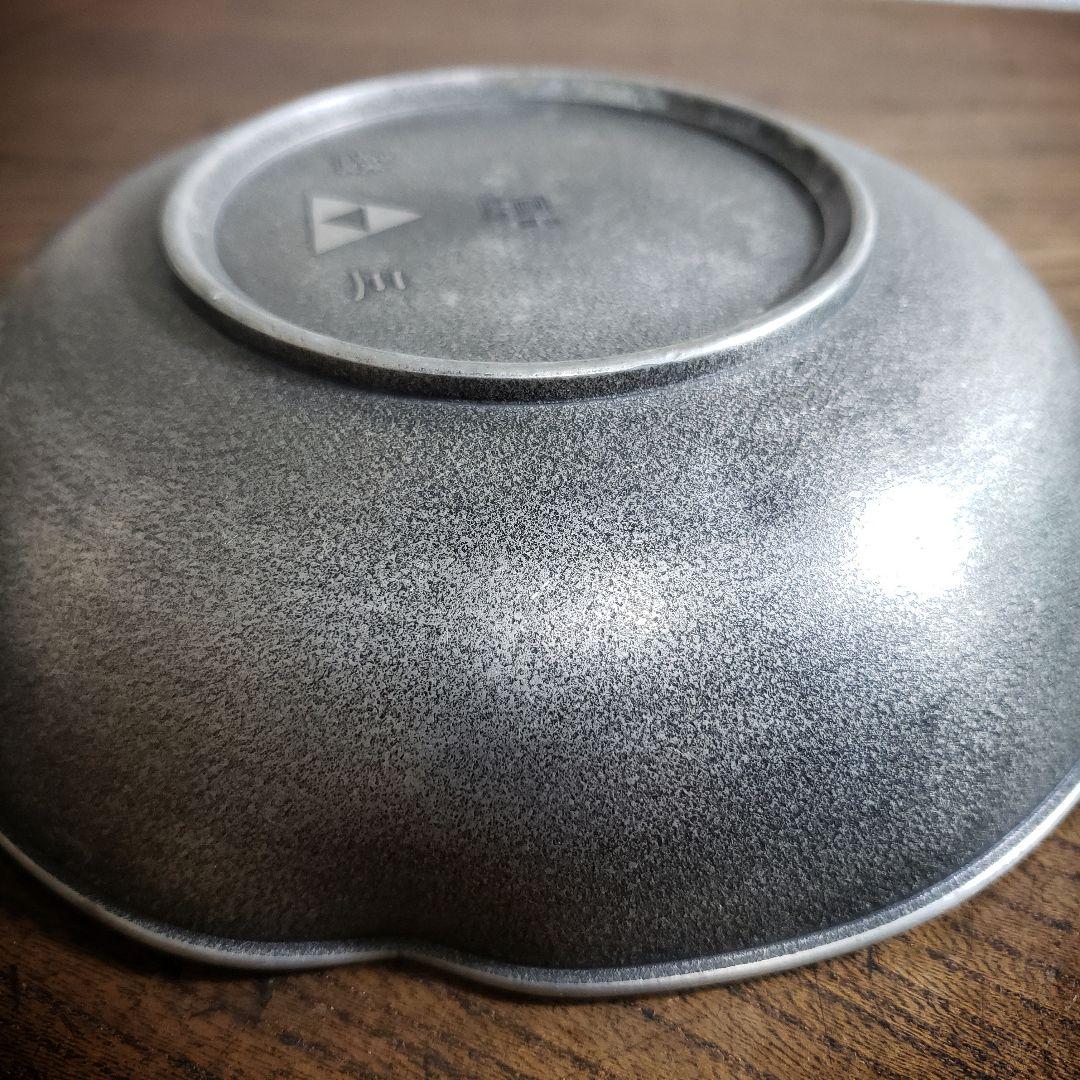 菓子器 錫製 ピューター 小物入れ トレー 草花 銘 名入り 記念品 本錫