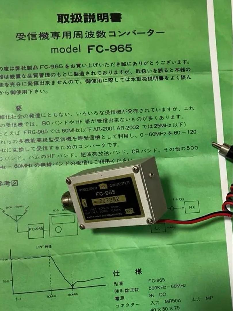 クラニシ FC-965 WA-965 CC-965 動作確認 セット - メルカリ