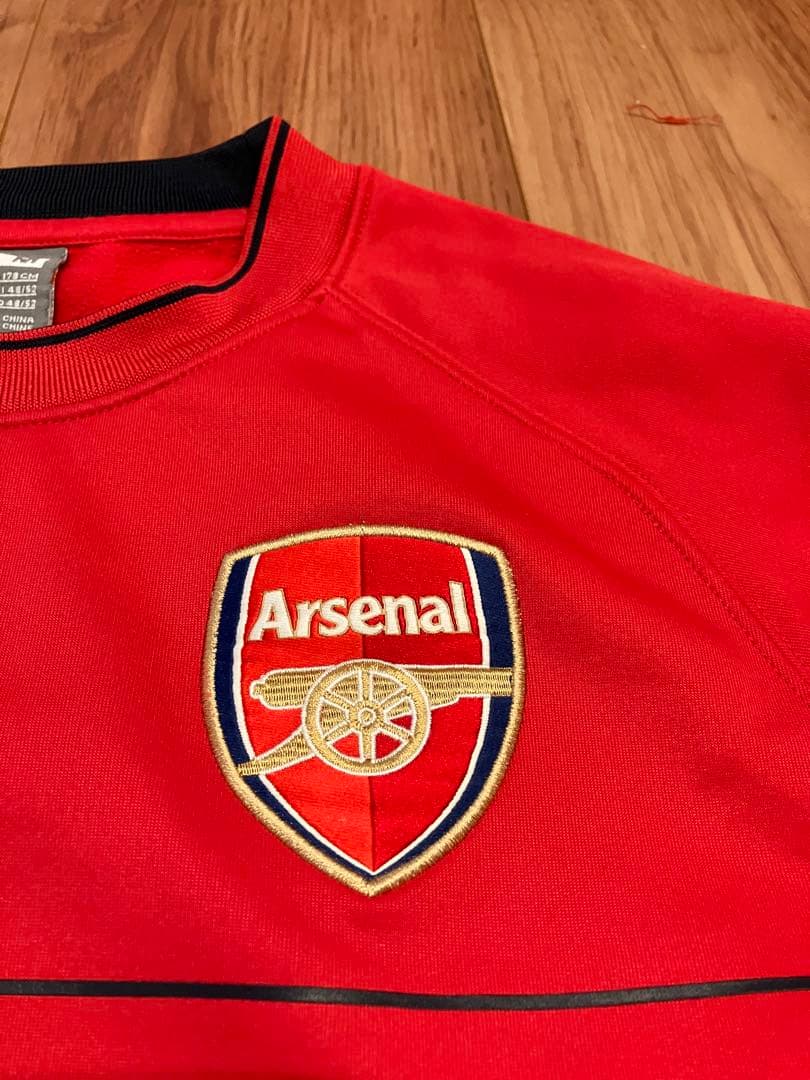 アーセナルFC Nike スウェット 赤 古着 ナイキ プレミアリーグ - メルカリ