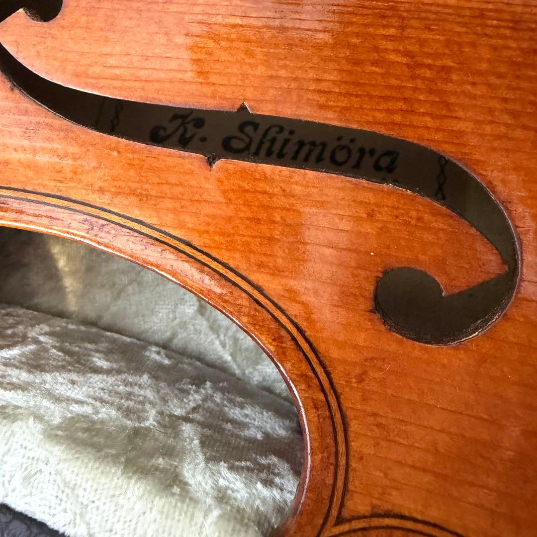 極美品】K. SHIMORA NO.80 4/4 バイオリン ドイツ製 新品弓 - メルカリ