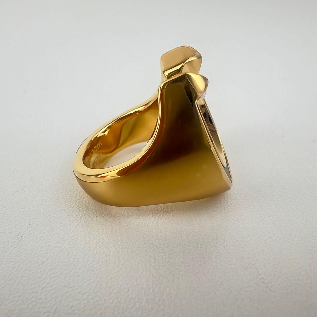 新品未使用 HERMES エルメス ジョケットリングラージモデル ゴールド