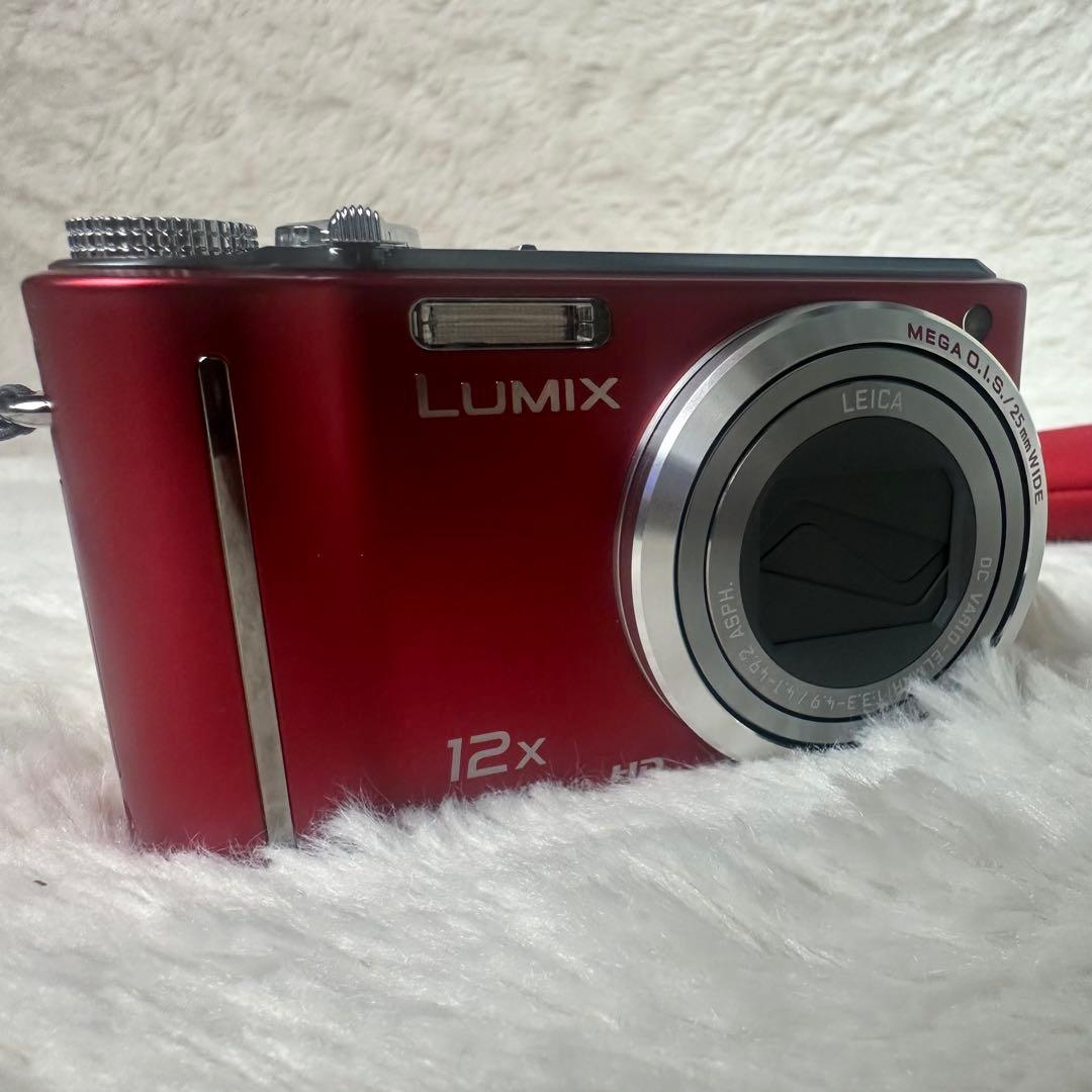 動作確認済】Panasonic デジタルカメラ LUMIX DMC-TZ7 赤 - メルカリ