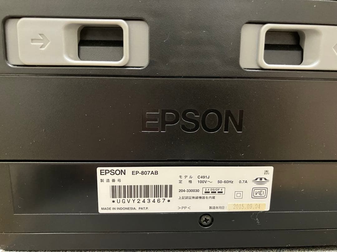 ジャンク品】EPSON EP-807AB インクジェットプリンター - メルカリ