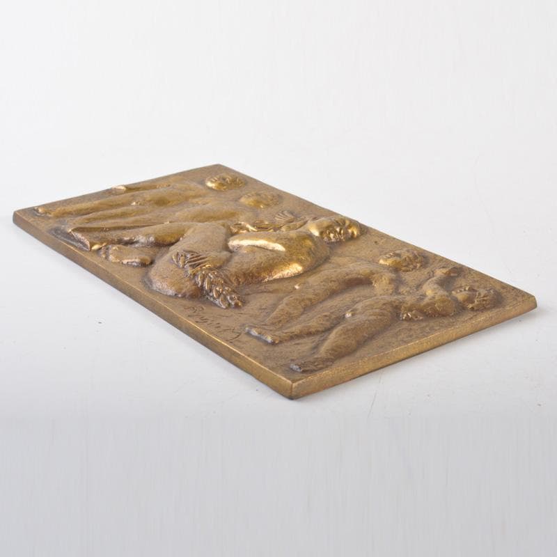 銅板レリーフ 柳原義達作 飛ぶ 裸婦画 RYUJI.M刻印 2点 N 6548 - メルカリ