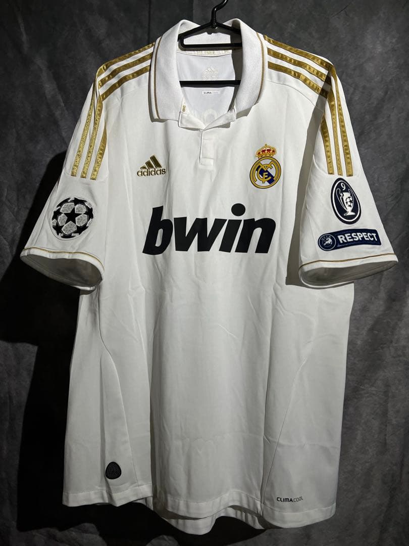 【正規品】ロナウド ＃７ レアル・マドリード１１／１２ CL仕様（H) adidas レアルマドリード 11/12 UCL ユニフォーム サード 半袖 #7