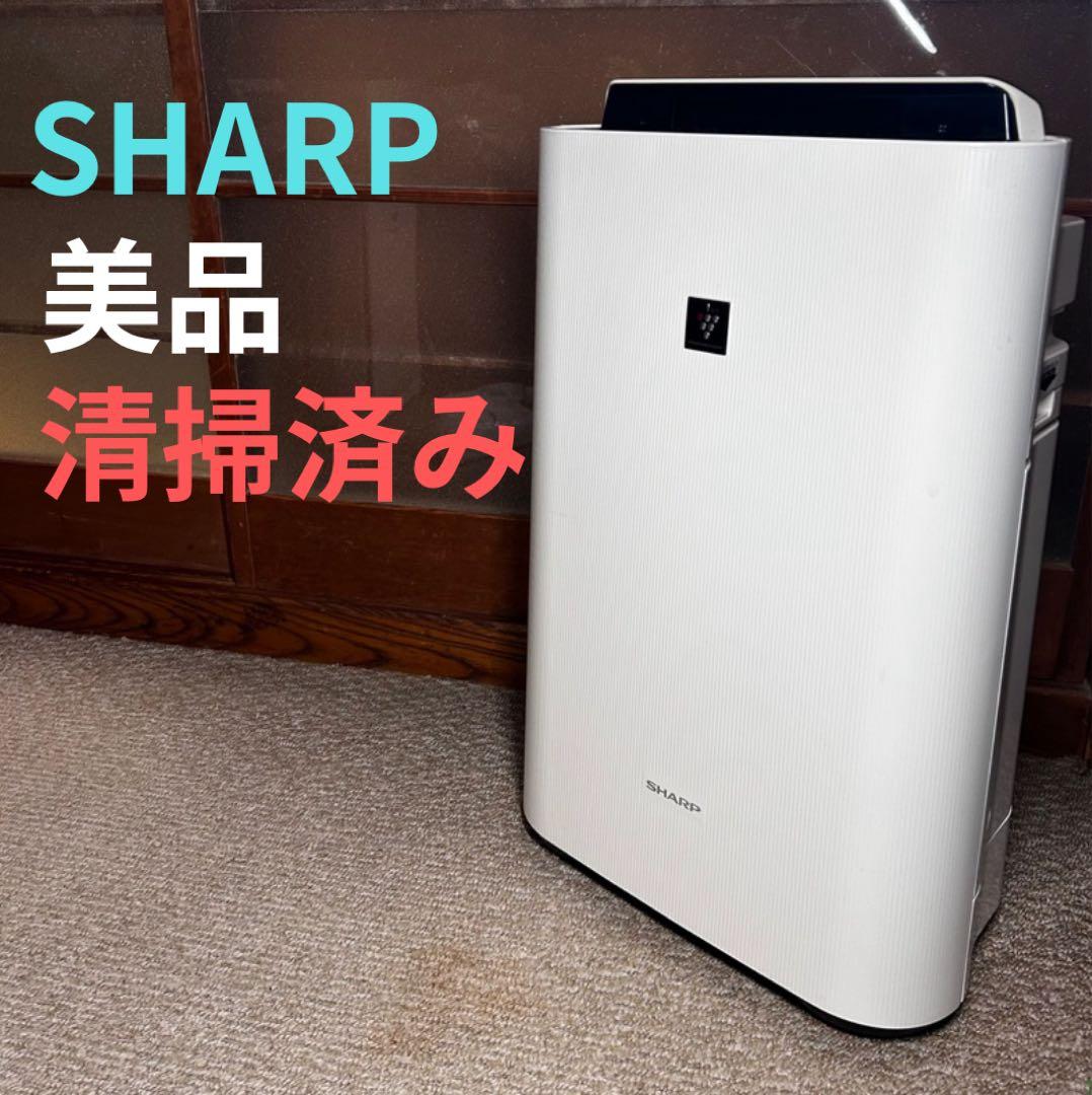 【美品】SHARP 加湿空気清浄機 KC-J50-W SHARP KC-J50-W ホワイト系 [加湿空気清浄機 (空清23畳/加湿14畳まで