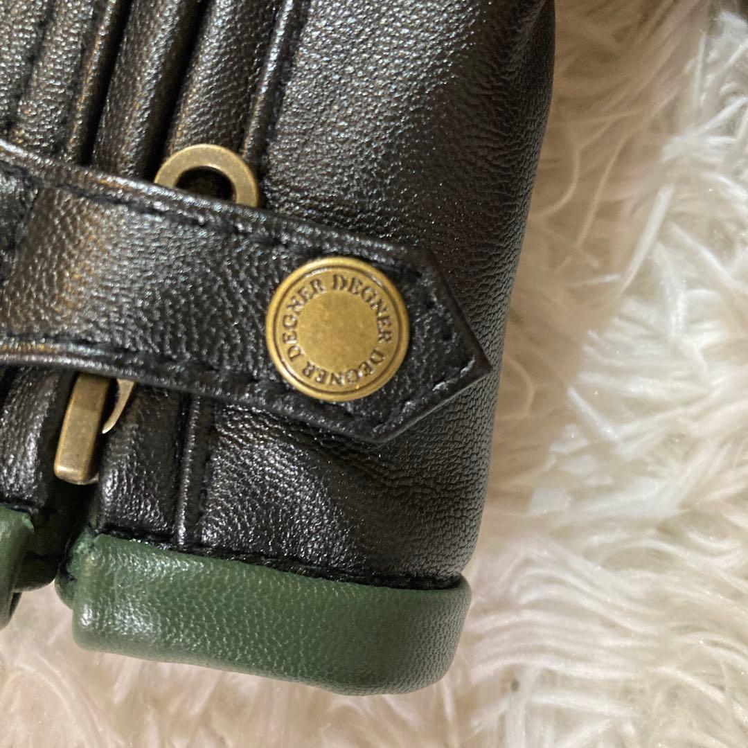 極美品】DEGNER デグナー XL 黒 シングルライダース 山羊革 バイカー