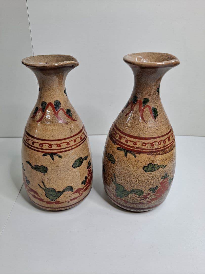 江戸 明治 徳利2点 骨董 古道具・陶磁器・明治伊万里染付徳利・明治時代 茶道具・古道具・古