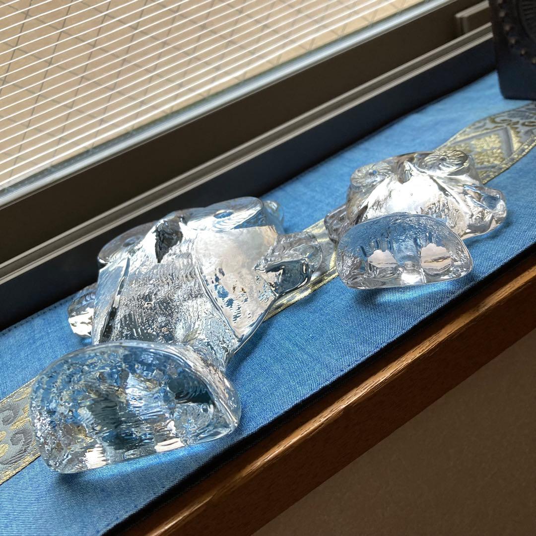 希少 KOSTA BODA コスタボダ 北欧ヴィンテージ 置物 フクロウ ガラス