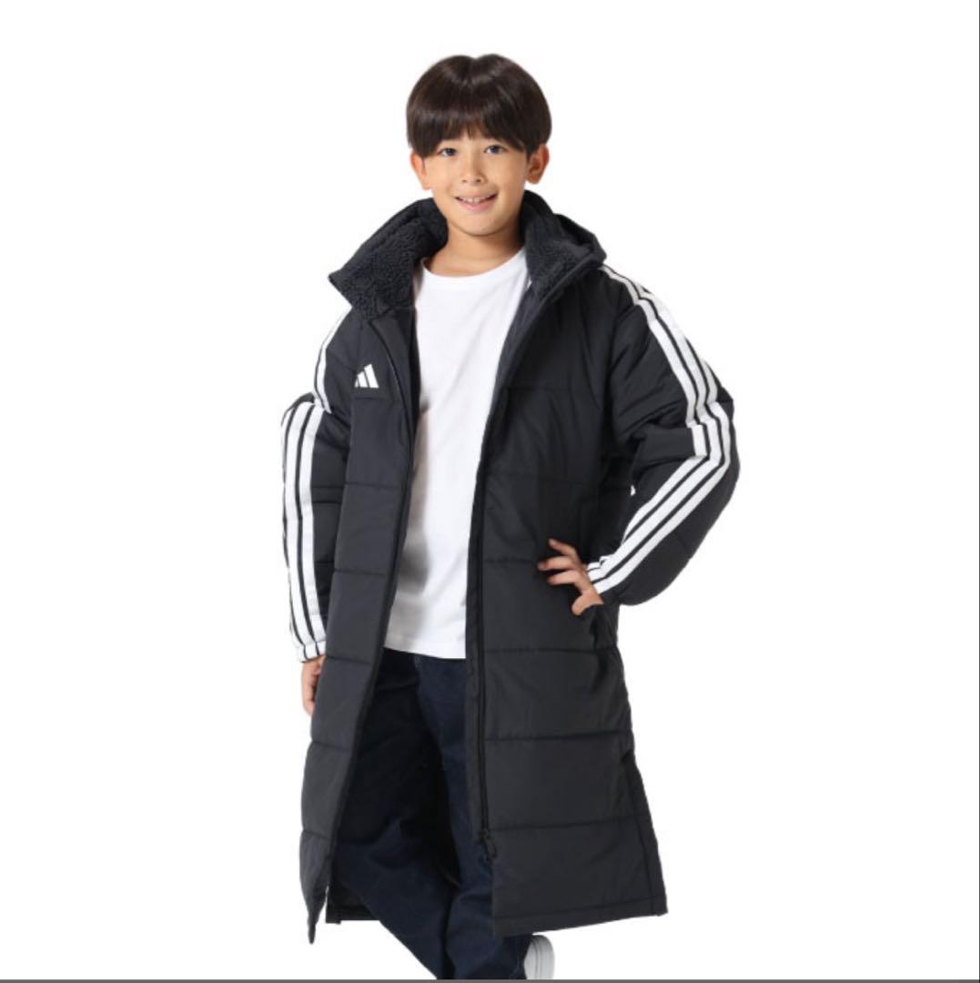 新品タグ付き☆adidas アディダス ベンチコート 値下げ不可 中古・古着通販】adidas (アディダス) ベンチコート ブラック サイズ:O