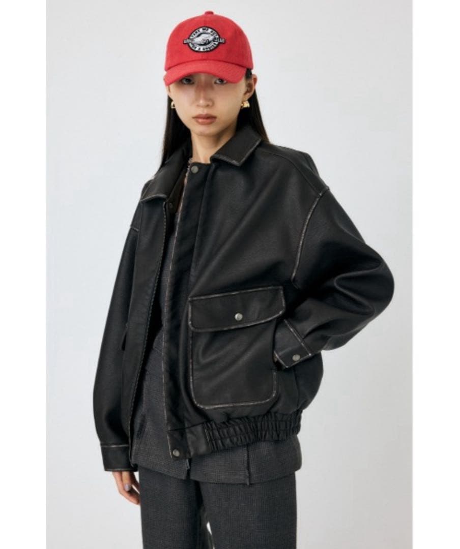 F/LEATHER A-2 FLIGHT moussy レザー ジャケット - メルカリ