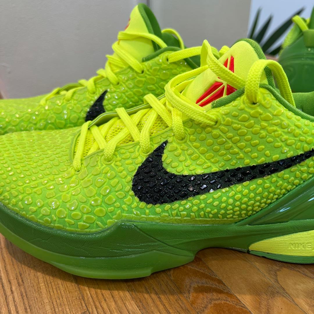 美品　ナイキ コービー6 グリンチ　28.5cm 箱無し　赤の紐あり