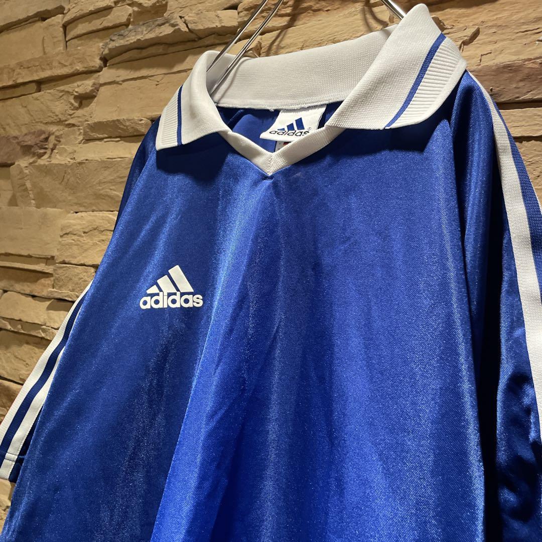 大人気】90s'/常田大希/adidas/襟付きゲームシャツ/トリコロール/L