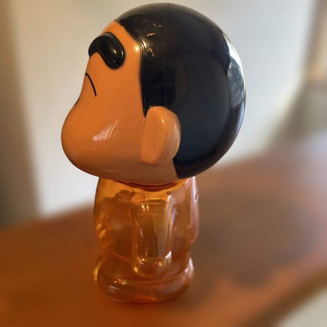 希少　クレヨンしんちゃん　貯金箱　オレンジ