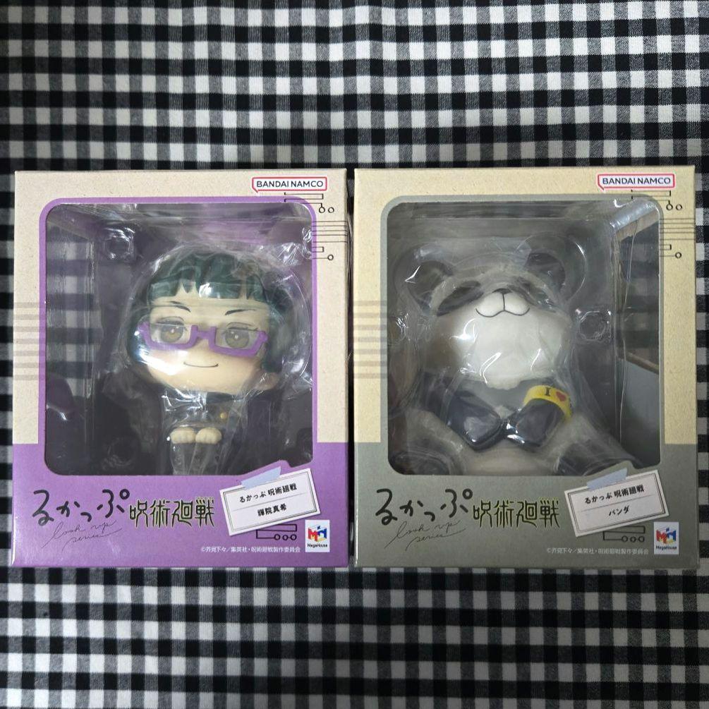 【新品未使用】呪術廻戦 るかっぷ 狗巻棘・禪院真希・パンダ 初回限定 座布団付き