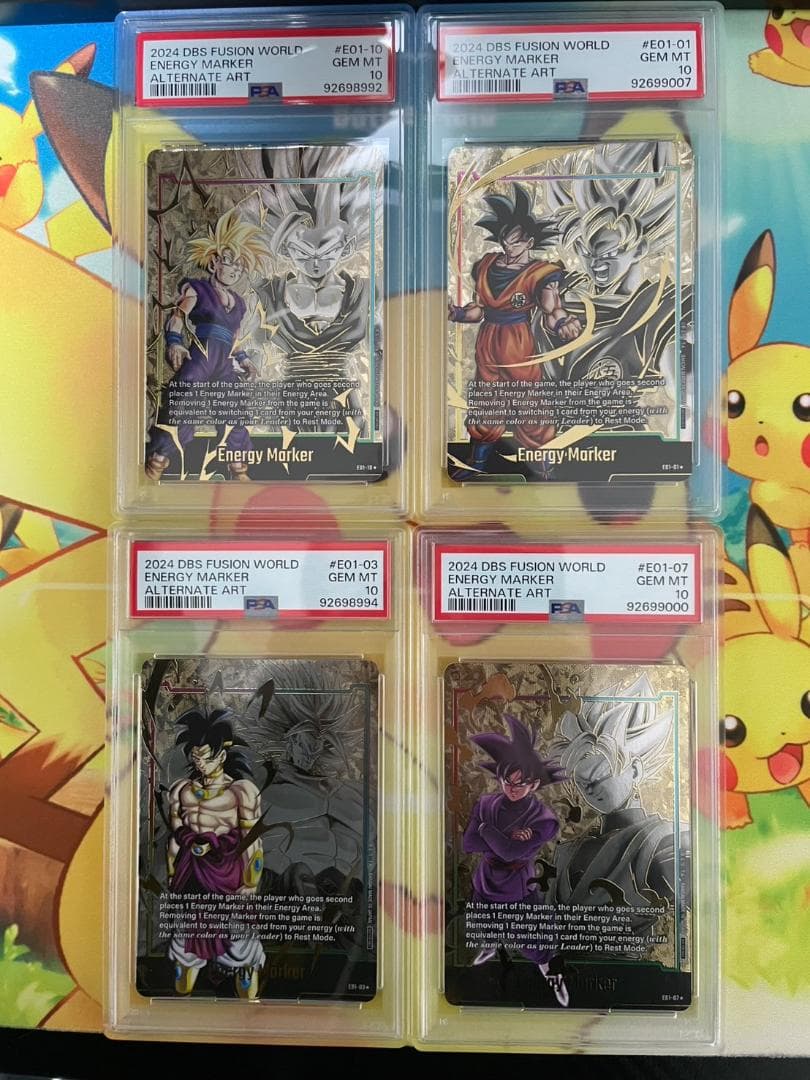 フュージョンワールド　エナジーマーカー　英語版　PSA10 ドラゴンボールフュージョンワールド エナジーマーカー 日本語版PSA10