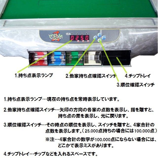 麻雀台　忍者2 全自動　写真追加しました！