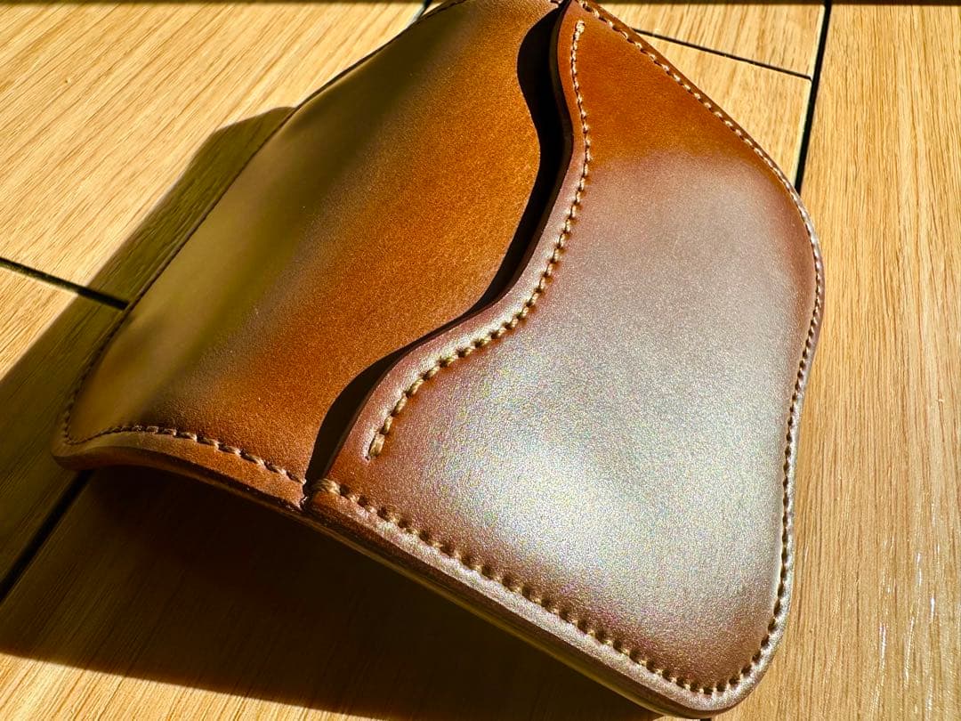 美品】ラストクロップス タング シェルコードバン バーボンカラー