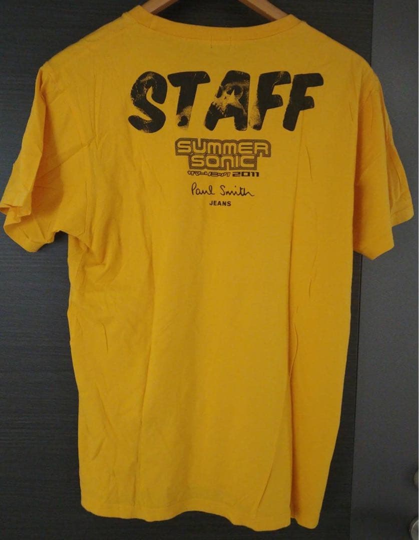 非売品!2011·サマーソニック·スタッフTシャツ　イエロー　L