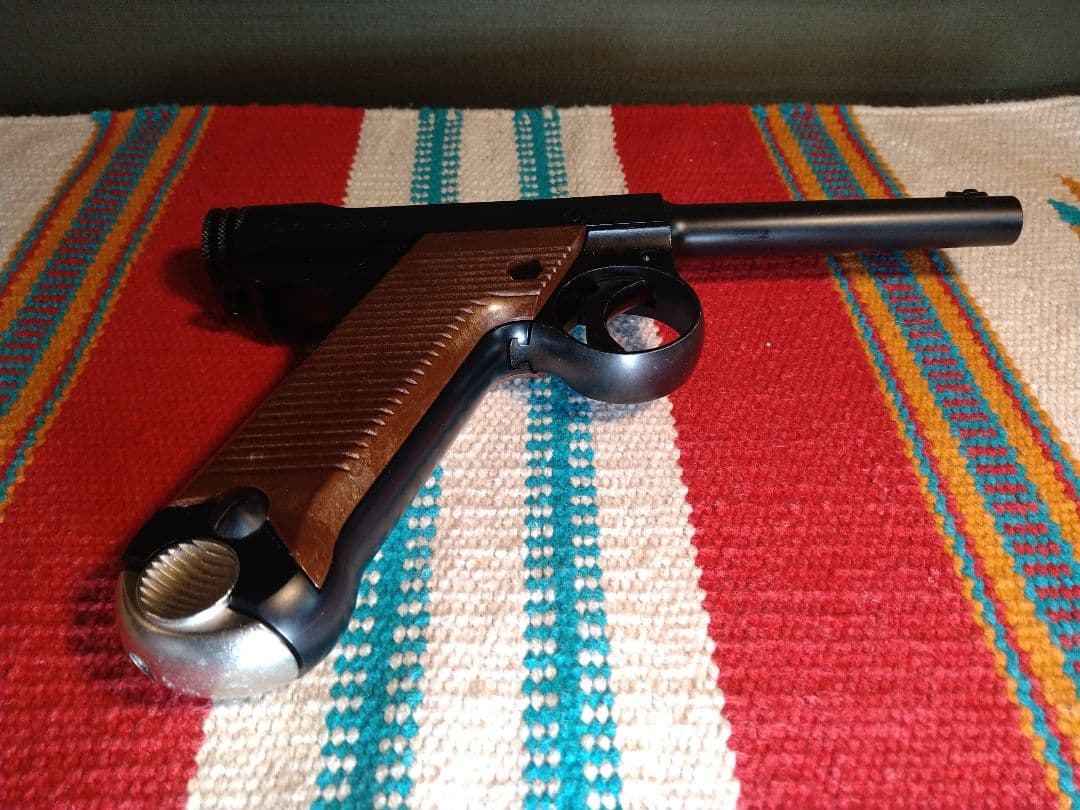 美品ジャンク！マルシン　南部十四年式ガスブロ　８mmBB弾仕様　ガス抜け・漏れ有