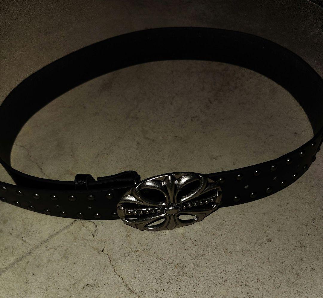 archive vintage スタッズ バックル付き レザー ベルト y2k - メルカリ