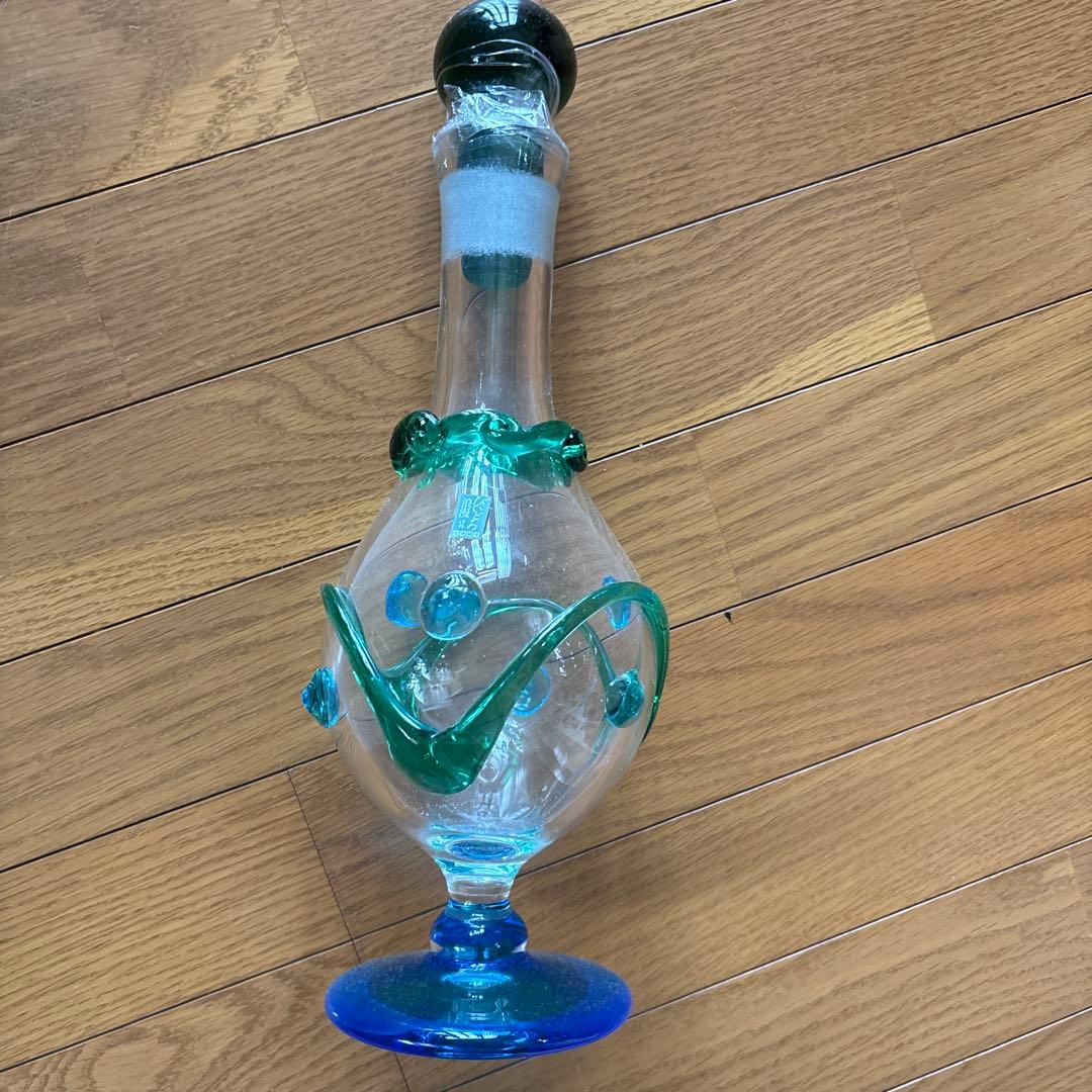 未使用 津軽びいどろ 水玉波紋 デカンタ デキャンタ 硝子 玻璃 - メルカリ