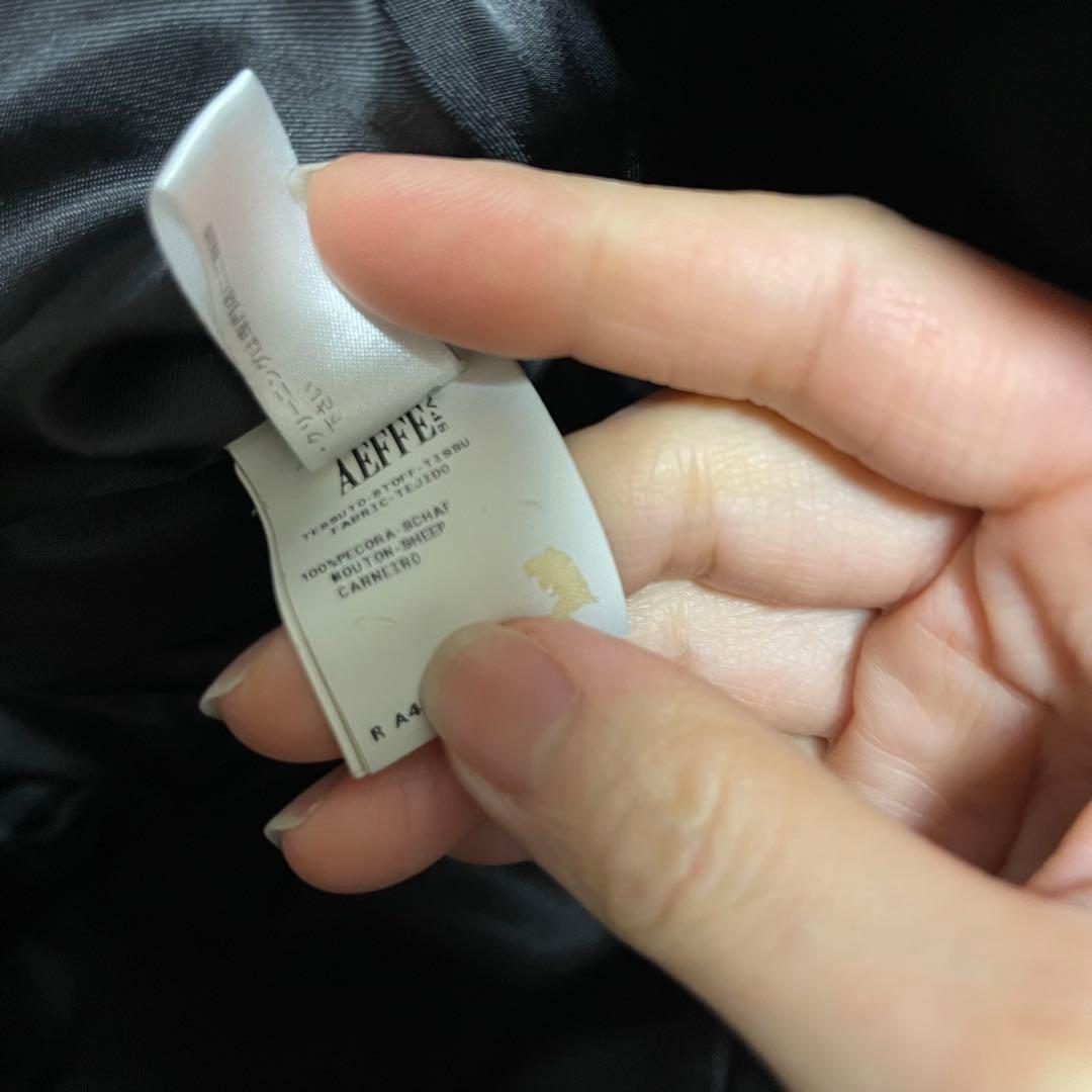 セール モスキーノ アウター 黒 ファー ジップ 異素材 高級感 トップス