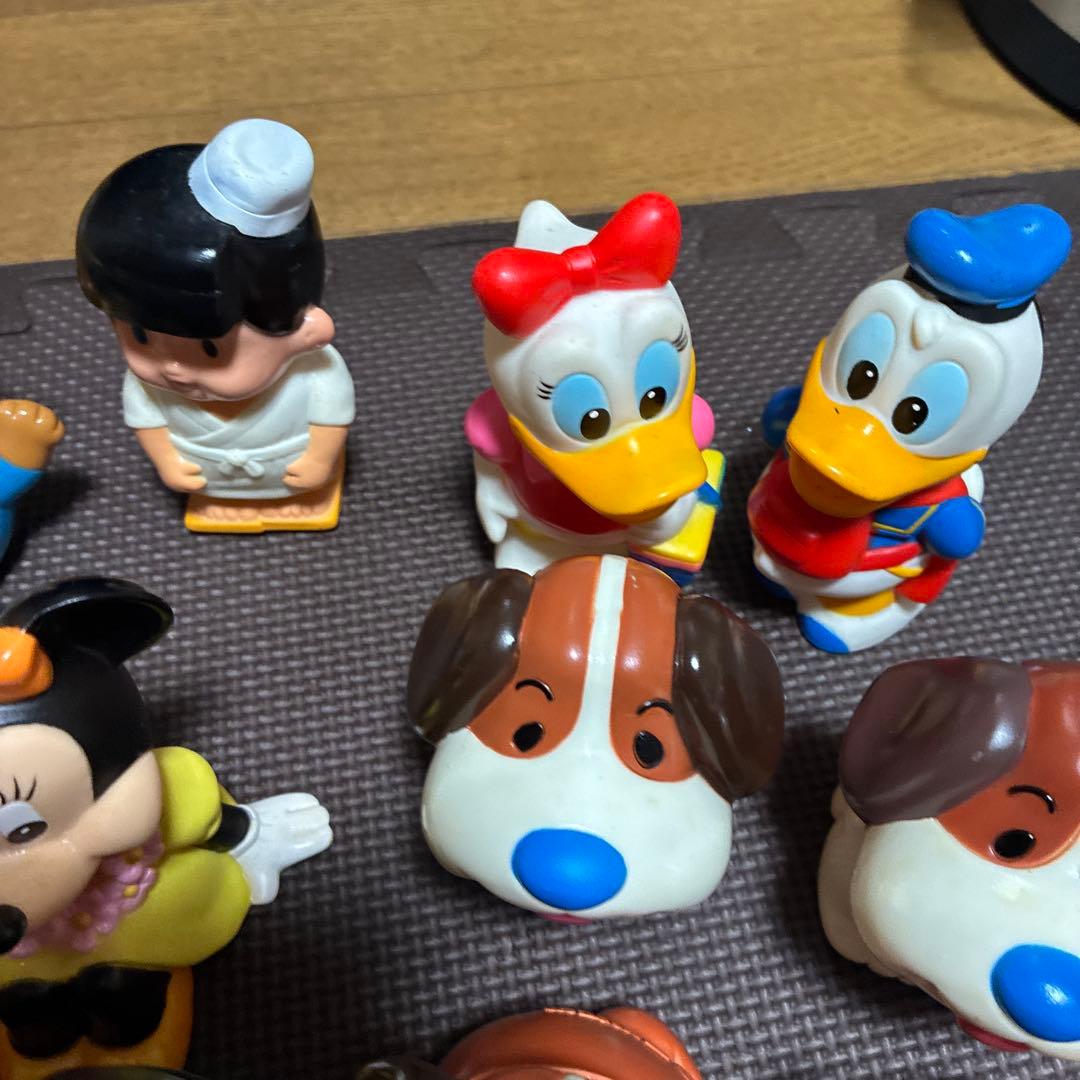 超希少ディズニーレトロ　ソフビ貯金箱ミッキーマウスキューピー山一三菱ワリコー三洋