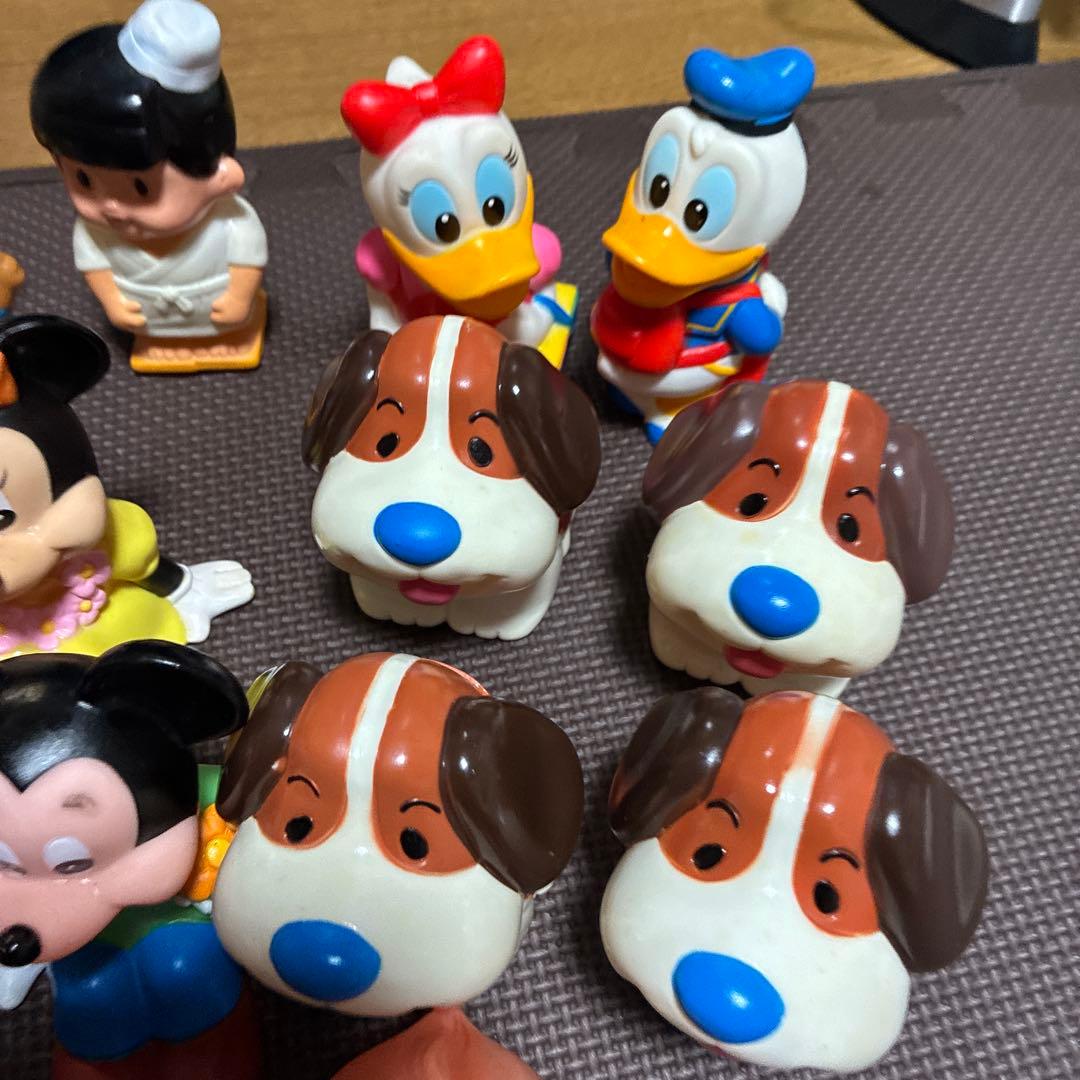 超希少ディズニーレトロ　ソフビ貯金箱ミッキーマウスキューピー山一三菱ワリコー三洋